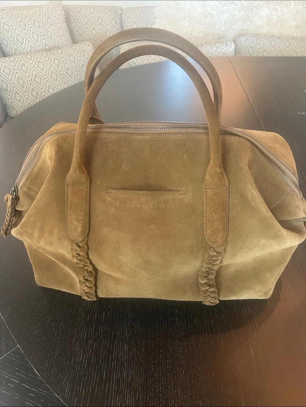 Frank and Eileen Suede Tan Tote
